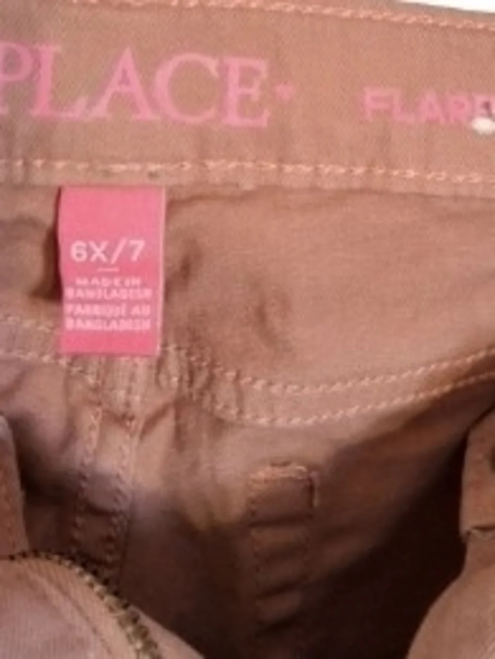 The Children's Place Girls' Flare Leg Pants - Dusty Rose Pink - Size 6X/7